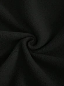 SHEIN LUNE Kích thước lớn Của phụ nữ Cỏ ba lá In Vòng cổ Áo nỉ - màu đen - Xem 5