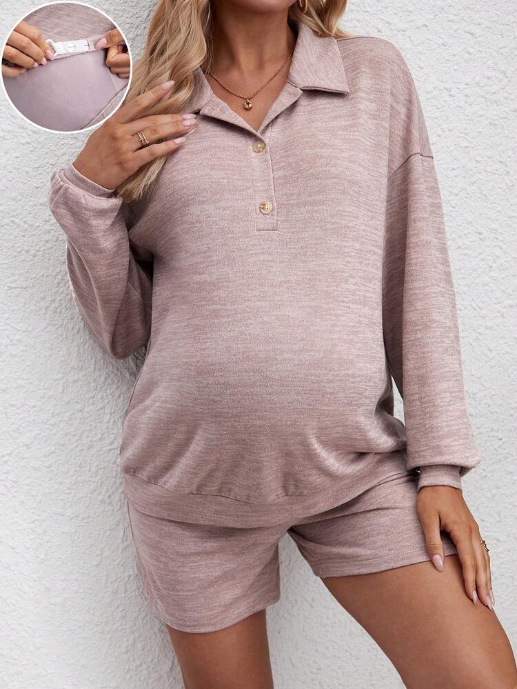 Loose And Comfortable Maternity 2-Piece Set
