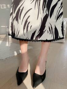 Dazy Designer Women's Full Printed Long Fish Tail Skirt Work Women Clothes Fall Skirts - Multicolor - View 3