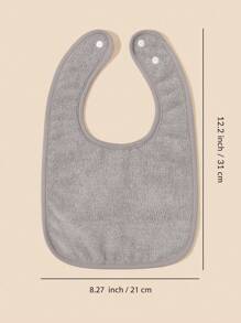 4入組嬰兒素色圍兜