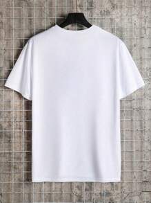 Manfinity Men's Casual Short Sleeve T-Shirt With Virgin Mary Print