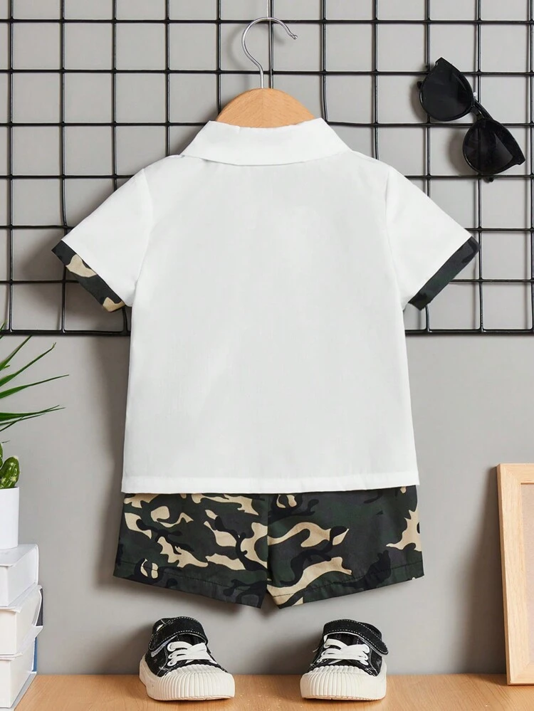 Baby Boy Camouflage Casual Gentleman Clothing Set
