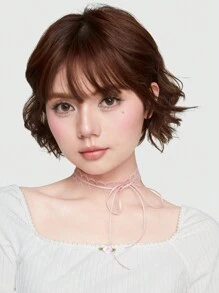 ROMWE Fairycore 1 件粉色蕾丝蝴蝶结颈链 情人节、妈妈、母亲、母亲节、礼物 - 粉色 - 查看 3