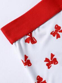 Men'S Bow Tie Printed Boxer Shorts - White - View 9