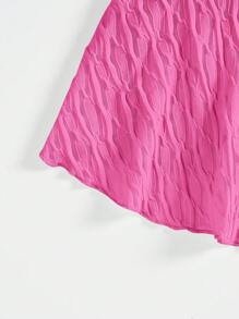 Soleia Top De Cuello Halter De Textura Sólida Para Mujer
