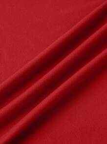 INAWLY Horse And Sunflower Print T-Shirt - Red - View 3