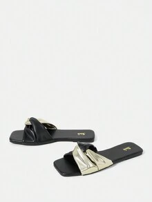 SheIn VCAY 女士拖鞋 - 黑色 - 查看 3