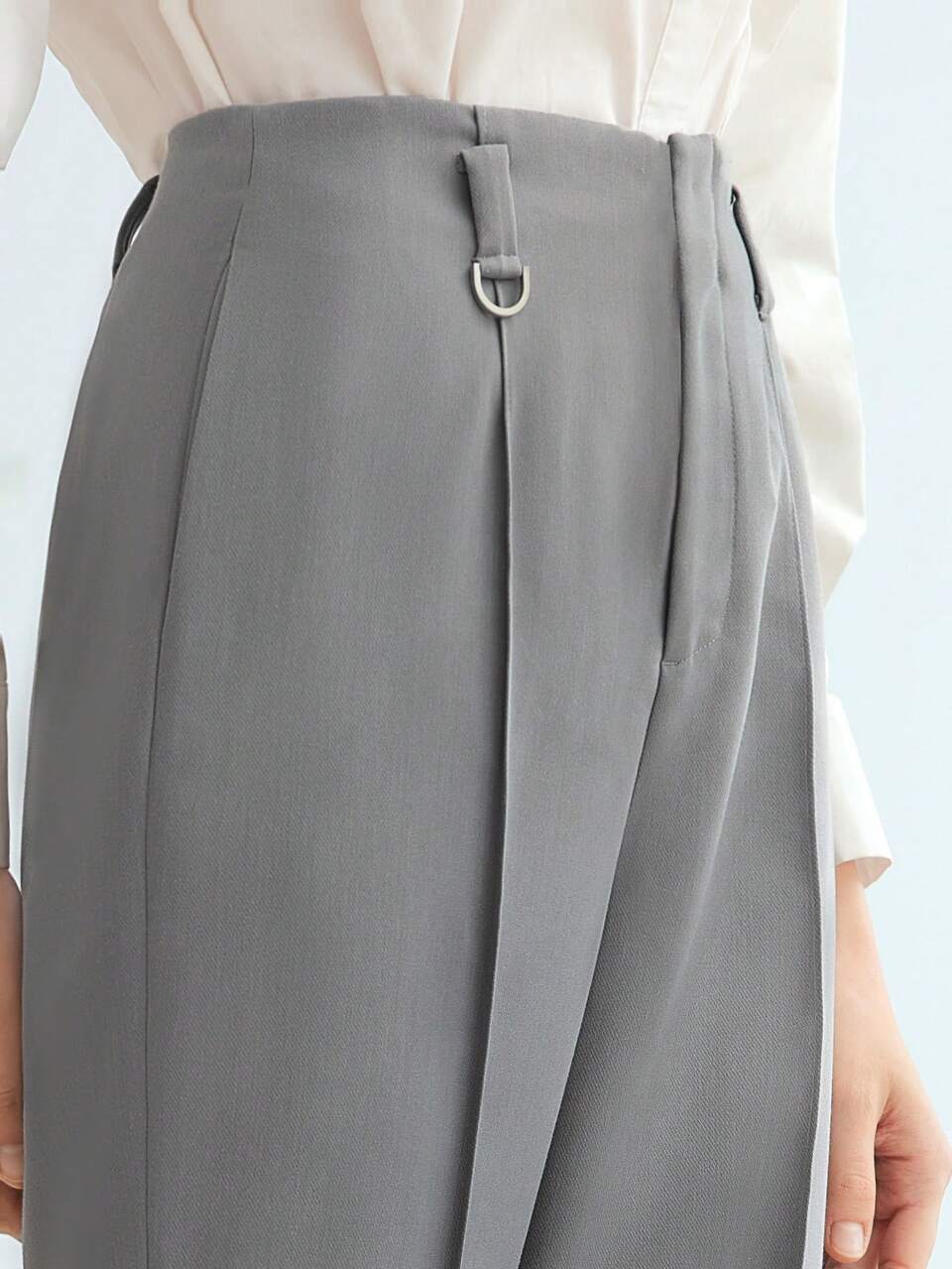 MOTF WOVEN WOMEN'S SEAM FRONT STRAIGHT LEG SUIT PANTS,TAILORED PANTS