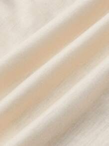 SHEIN ICON Áo ba lỗ in hình đầu lâu chữ cái và hoa hồng cỡ lớn cho nữ vào mùa hè - Màu be - Xem 4