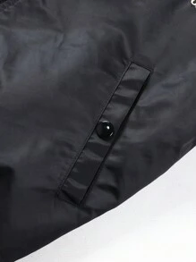 Men's Spring & Autumn Fashionable Casual Stand Collar Baseball Uniform Jacket, Men's Tooling Jacket