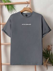 Manfinity RebelGame Maglietta oversize da uomo con grafica di teschi e cartoni animati, spalle goccia