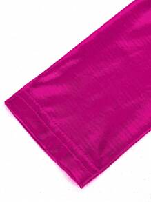 EgrlEra Glossy Coated Turtleneck Long Sleeve Skinny T-Shirt Y2K Outfit  Fall Cloth For Women - Hot Pink - View 4