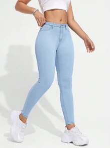 Flexra Women's Skinny Fit Jeans - Light Wash - View 5