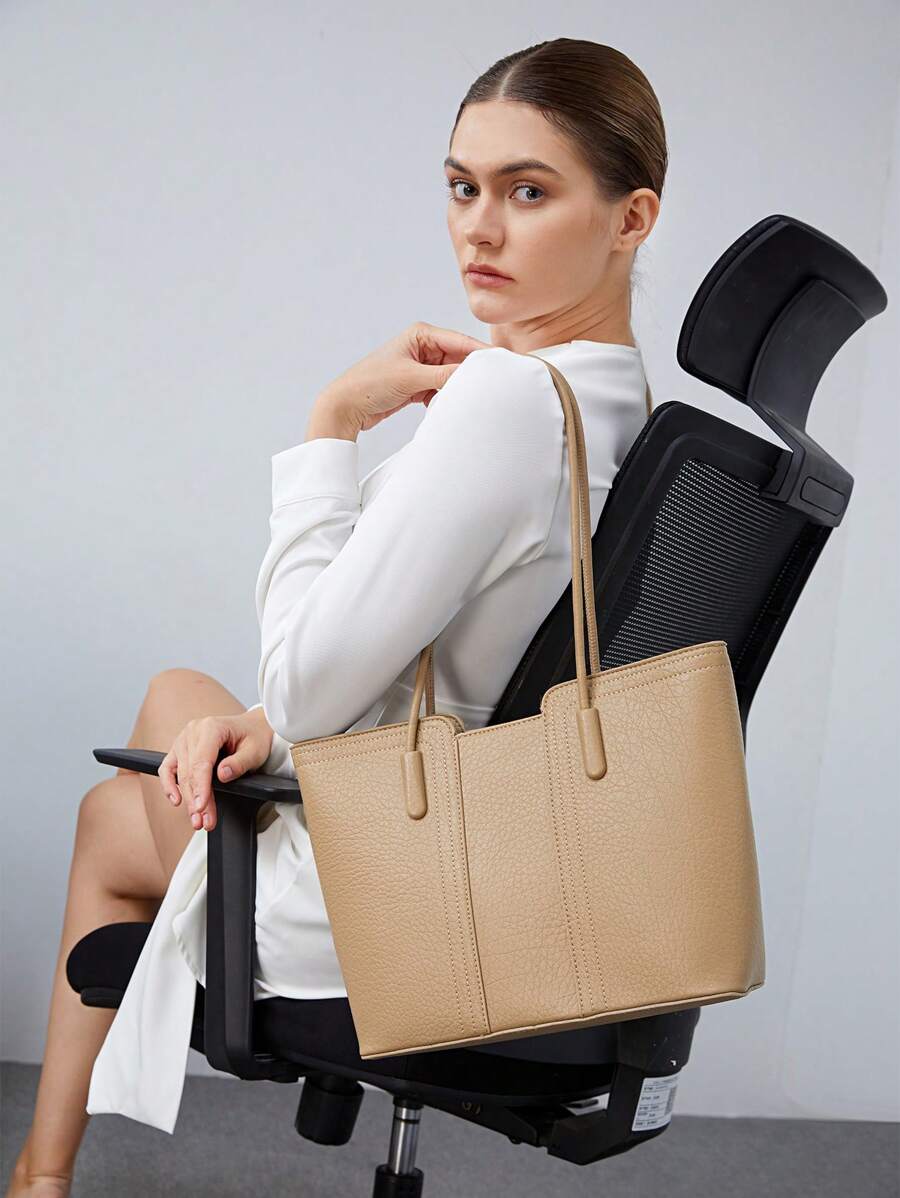 BizChic Của phụ nữ Túi tote - Màu Khaki - Xem 1
