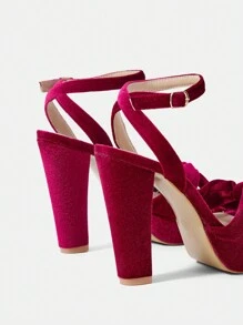 CUCCOO CHICEST Fashionable Women'S Christmas Platform High-Heeled Sandals