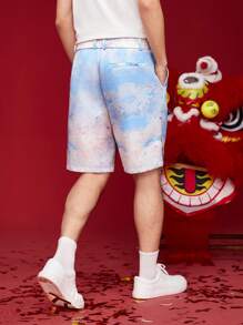 Manfinity VCAY Men'S Character Print Casual Shorts