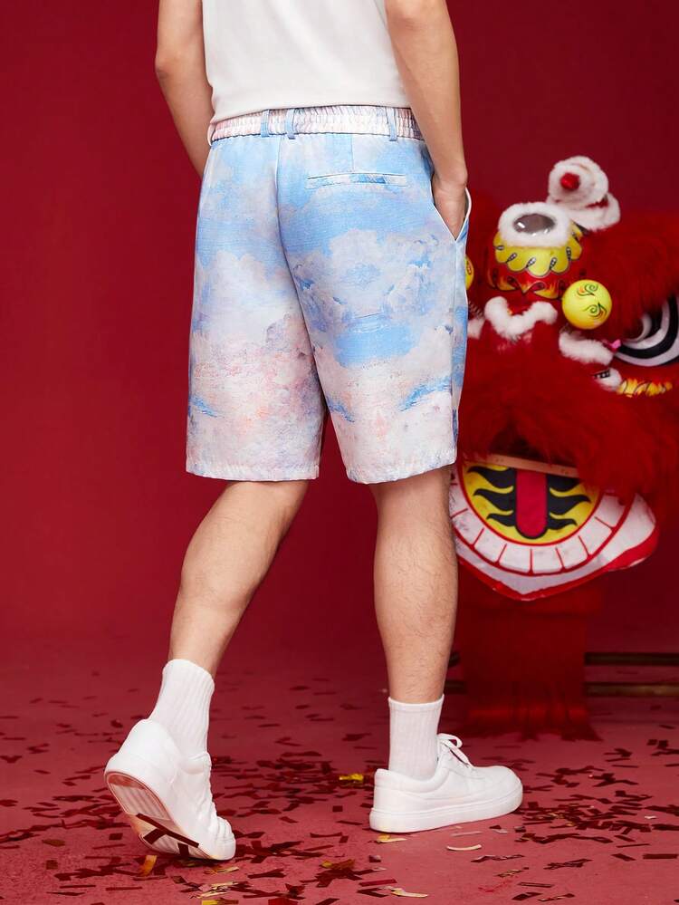 Men'S Character Print Casual Shorts
