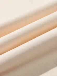 ROMWE MEN Anime 2pcs/Set Men's Casual Dragon & Japanese Character Print Short Sleeve T-Shirt With Colorblock Shorts, Suitable For Daily Wear In Spring And Summer, School - Khaki - View 7