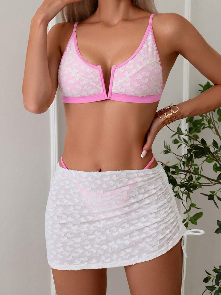 Women's Separated Style Bikini Set (3pcs) Valentine Summer