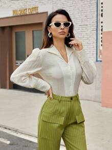 Aveloria Ladies' Solid Color Long Sleeve Shirt