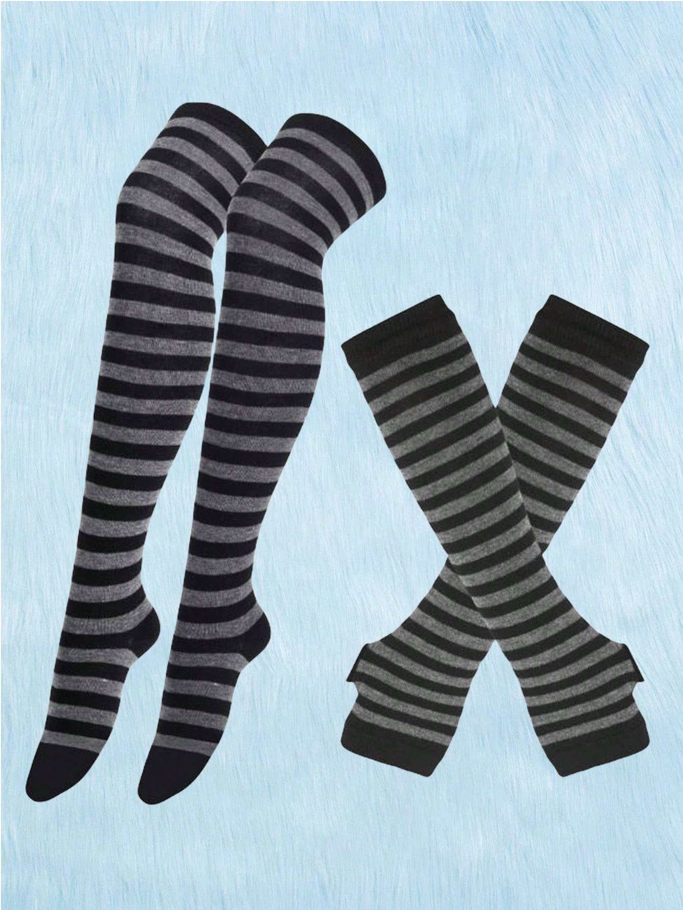 Our Kawaii 1pair Women'S Striped Over-Knee Socks is such a