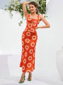 Aveloria 女士印花長裙2件套 - 彩色 - 查看 4