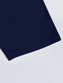 男士骷髏印花短袖t恤 - 藏蓝色 - 查看 5