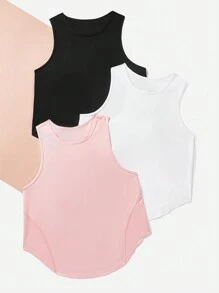 Velisys Velisys 女士纯色瑜伽健身背心健身衫 - 彩色 - 查看 3