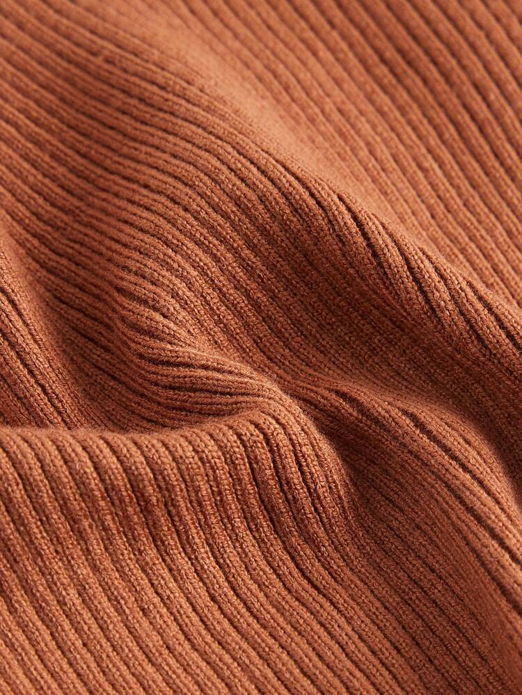 Plus Size Women's Halter Neck Asymmetrical Hem Knitted Top