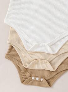 SHEIN Playful Pals 3 bucăți pentru bebeluși băieți ocazional, simplu, acasă/zilnic/tot-se potrivesc, confortabil tank body pentru primăvară/vară