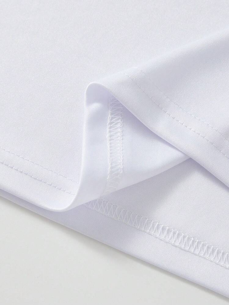 Manfinity Dauomo قميص رجالي مطبوع بأكمام قصيرة