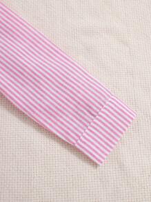 Toddler Boys' Bow Tie Striped Shirt And Suspender Pants Set