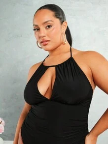 SHEIN BAE Summer Clothes Spring Break Cheap Clothes Backless - Black - View 4
