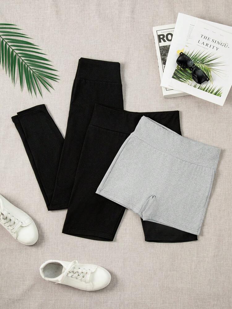 3pcs/Set Basic Leggings Set Fall Cloth For Women