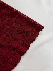 Panties De Encaje De Color Sólido Para Mujer - Multicolor - Ver 4