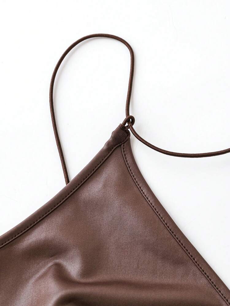 Women's Plus Size Asymmetrical Strap Dress