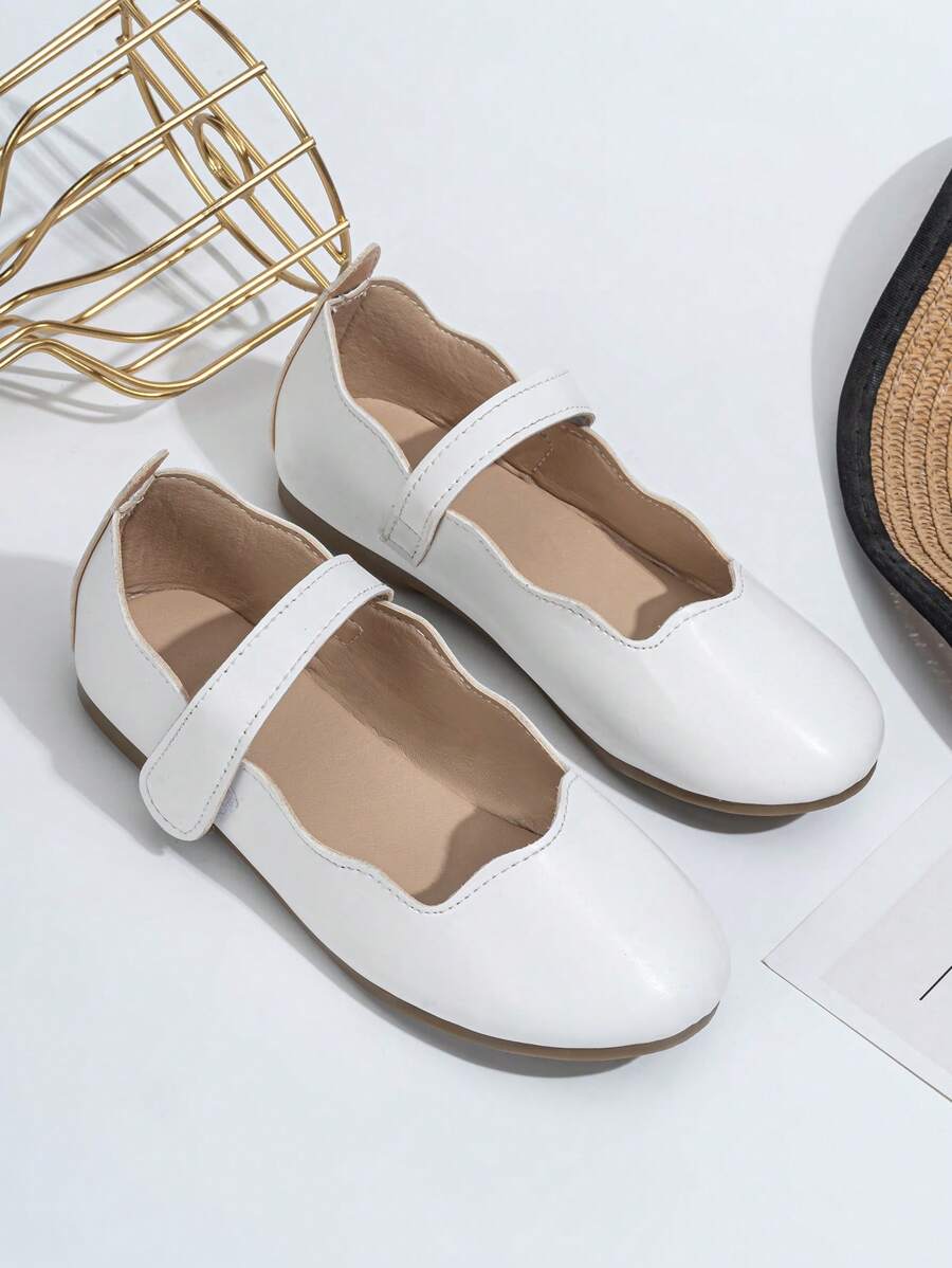 兒童3d波浪設計舒適時尚女孩平底鞋