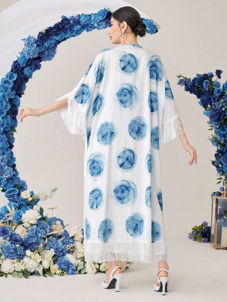 Women's Floral Printed Jacket And Dress Set 2 Piece Set