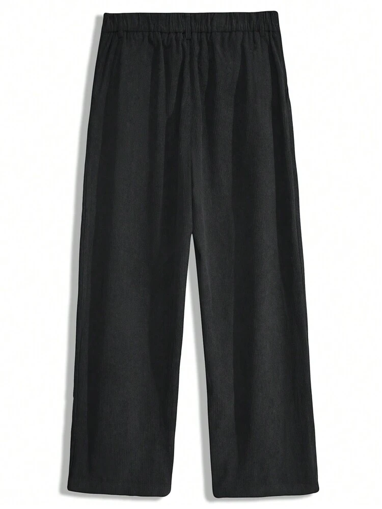 Men's Solid Color Slanted Pocket Pants