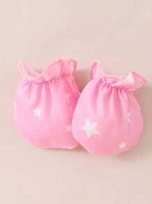 SHEIN 6pcs/Set Baby Girl's Casual Cute Elf Pattern Printed Gift Set For Home And Daily Wear In Spring And Summer - Pink - View 4