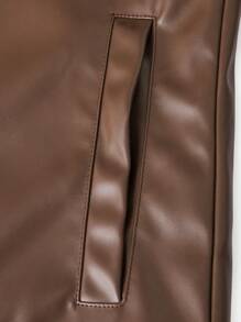 GENTILAND Chaqueta Con Cierre De Cremallera De Hombre De Color Marrón - Marrón - Ver 4