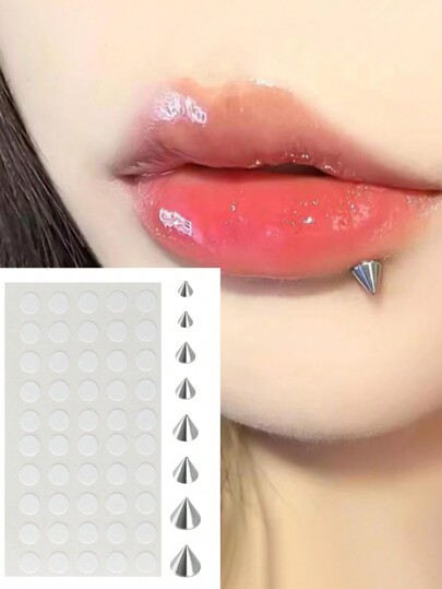 Grunge Punk 1pc Punk Style Rivet Face Sticker