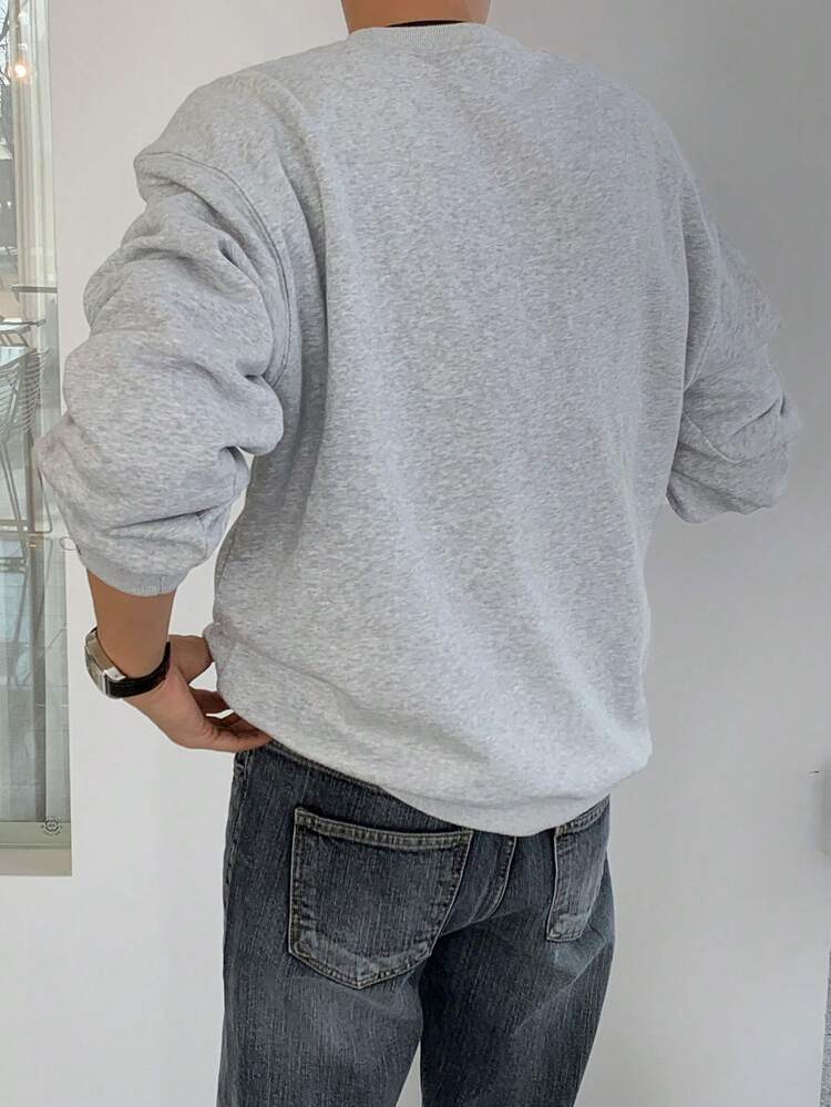 Men's Printed Autumn/Winter Sweatshirt