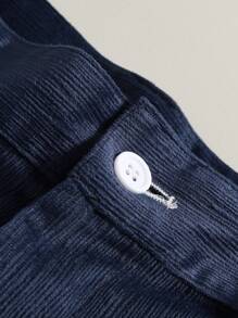 Manfinity Mode 男士婚禮套裝背心及長褲（不含襯衫） - 藏蓝色 - 查看 5