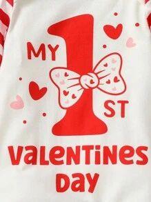 2024年新年嬰兒女裝跳躍衣,1歲新年印花,極簡休閒時尚,適用於秋冬季節 - 彩色 - 查看 3