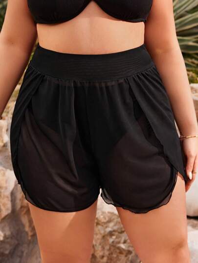 Swim Vcay Parte Inferior De Traje De Baño Envolvente De Talla Grande Para Mujeres