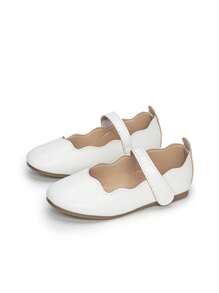 兒童3d波浪設計舒適時尚女孩平底鞋