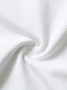 ROMWE MEN Street Life Nam Môi Slogan In Ngắn tay Áo thun , Thích hợp Đối với Mặc hàng ngày In Mùa Xuân Và Mùa hè - trắng - Xem 3