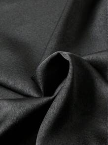 Celure Plus Plunge Neck Knot Front Blouse - Black - View 8