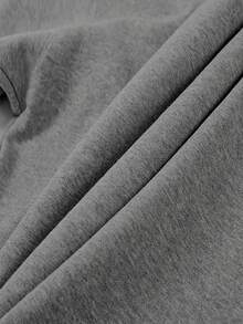 Sun Pattern Round Neck Casual Sweatshirt, Autumn/Winter - Grey - View 3